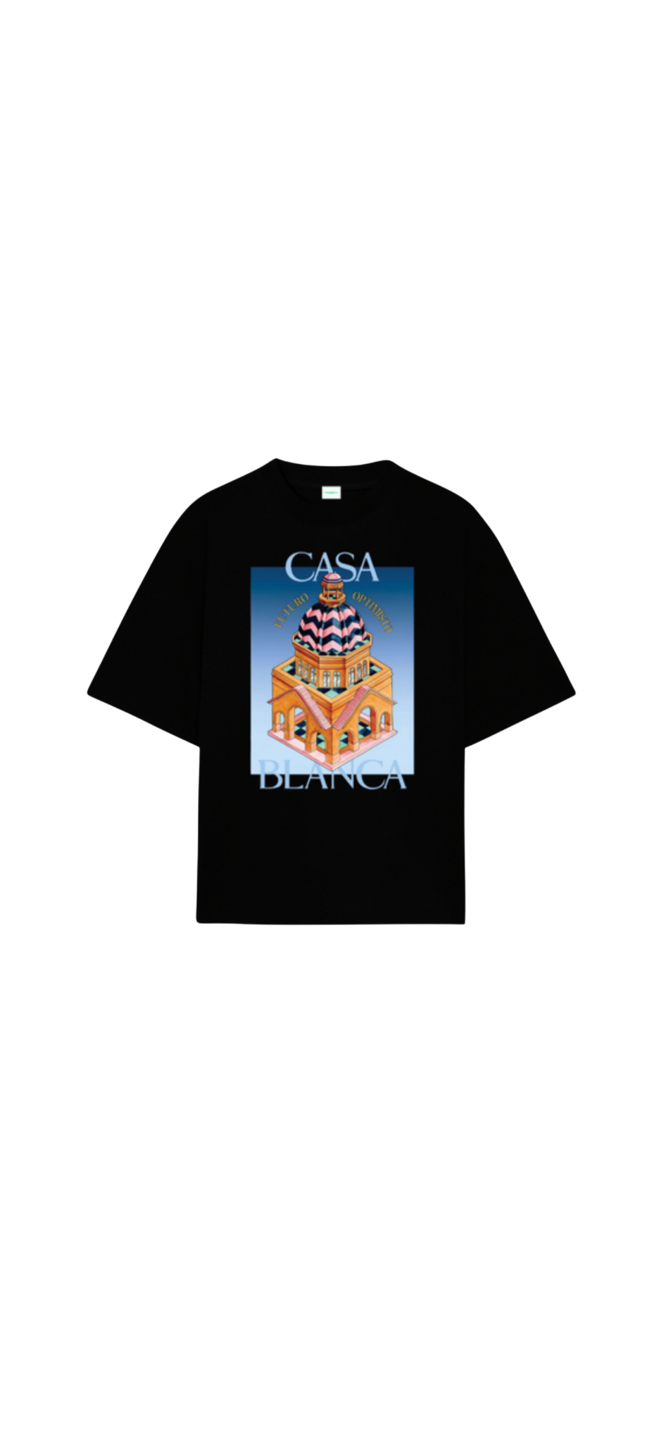 Playera Oversized Casa blanca
