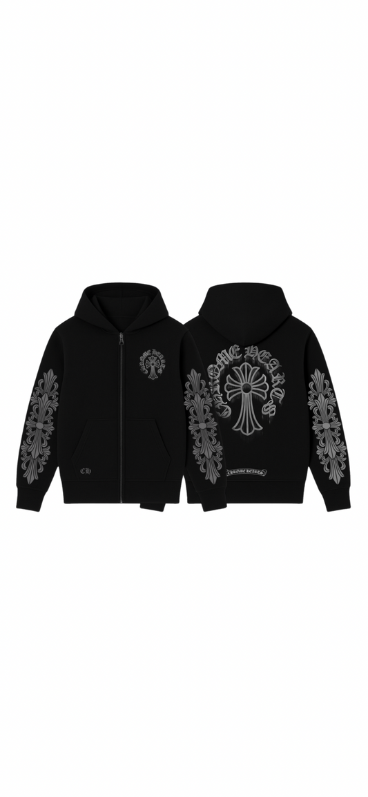 Sudadera de cierre Chrome Hearts