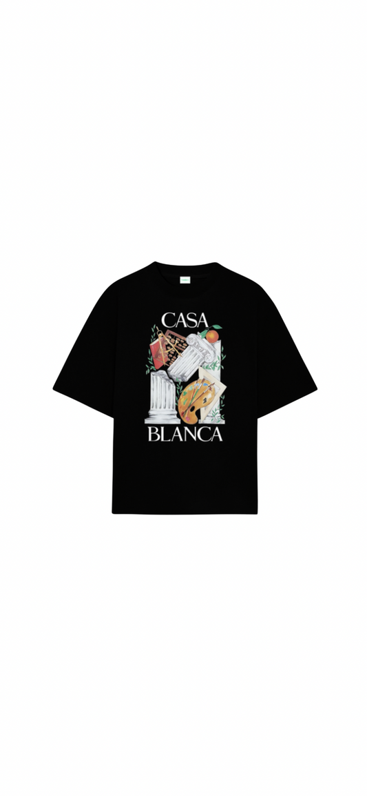 Playera Oversized Casa blanca