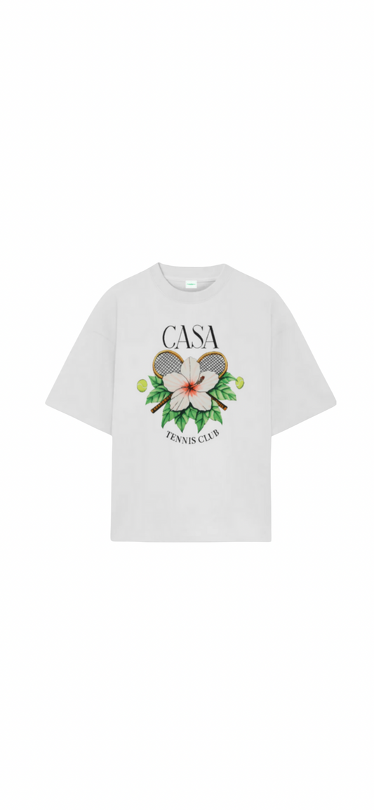 Playera Oversized Casa blanca