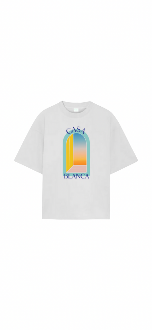 Playera Oversized Casa blanca